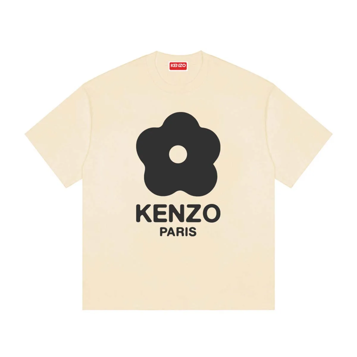 Kenzo BOKE FLOWER 2.0 University Jungle Team 'BOKE FLOWER' T-SHIRT Color: Black Apricot White Tibetan Blue Size: M L XL XXL Three Standards Style Number: K 78